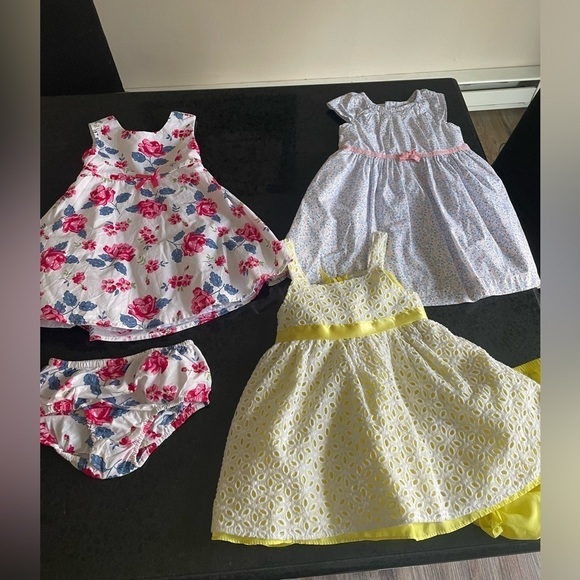 Baby Girl Spring Dress Bundle Size 12 Months - Picture 1 of 12